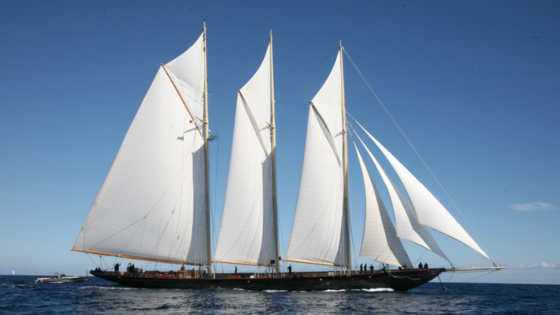 Gastschip aan de museumsteiger