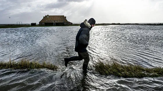 rijzend water