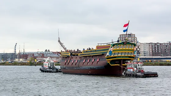 verscheping naar de Oranjewerf