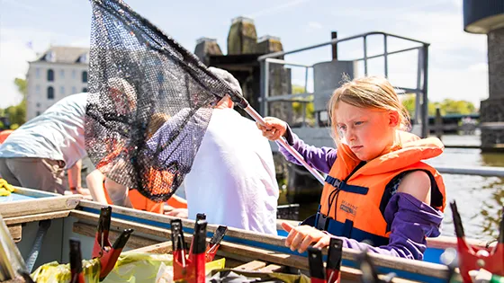 Plasticvissen met Plastic Whale 